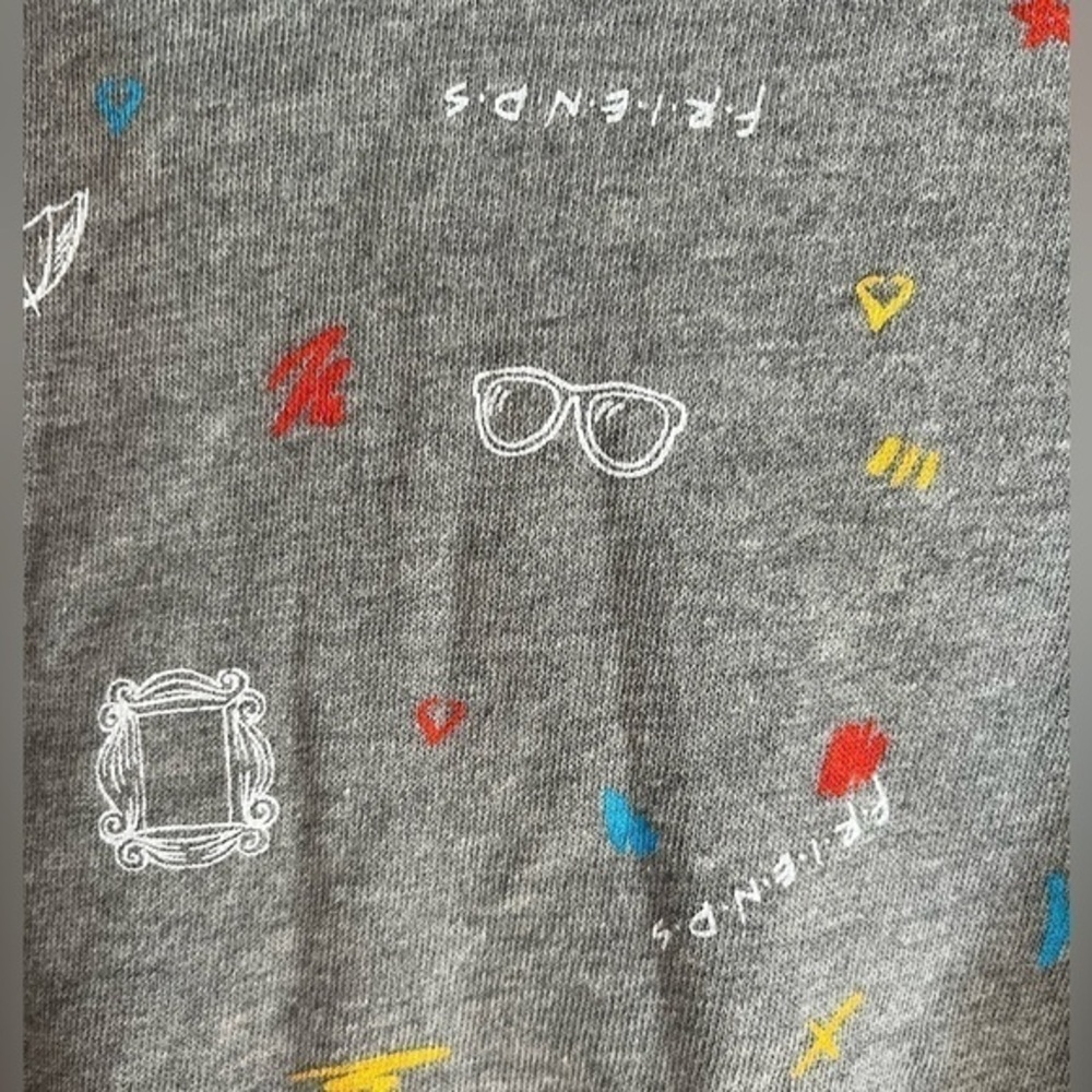 Friends Pullover Cropped Hoodie Sweatshirt Women’s Size Small‎ Lightweight - Picture 4 of 4